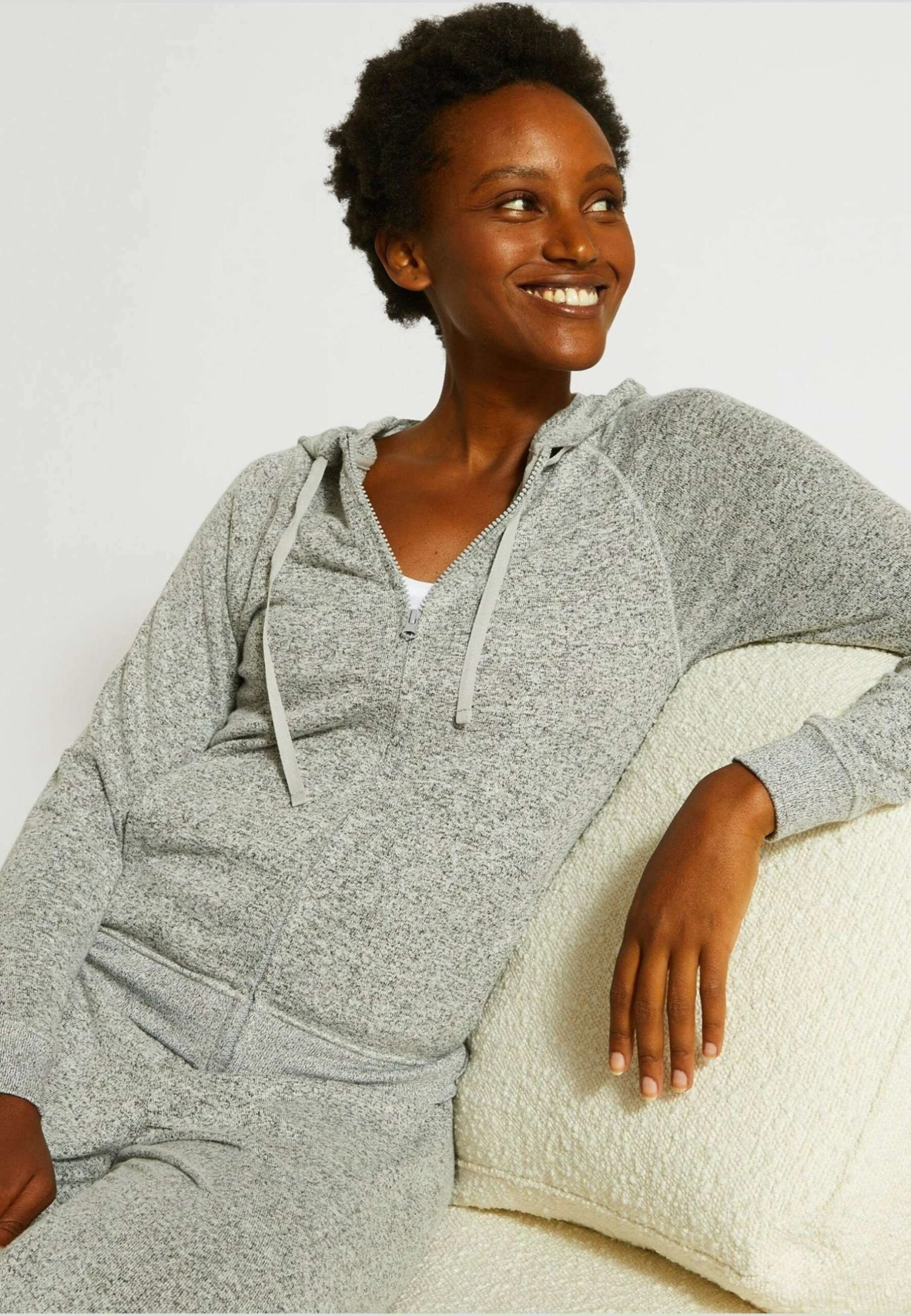 Doudou - Haut De Pyjama - Gris Chiné Clair 4 Doudou - Haut De Pyjama - Gris Chiné Clair – Image 2