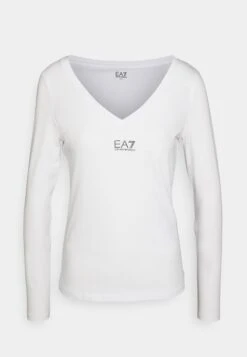 EA7 Emporio Armani T-Shirt À Manches Longues - White/Black -ESPRIT Soldes fafe992190dc4ec485b194eee79f46a8