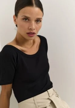 Kaffe Kapia Off Shoulder - T-Shirt Basique - Black Deep -ESPRIT Soldes ff091d8521b44fcabd378f3a8ac8e3d8